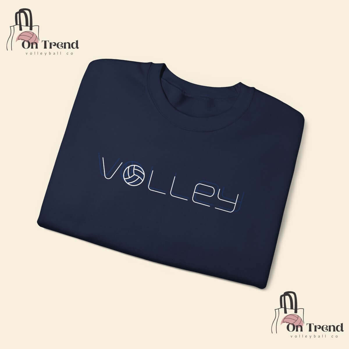 25450-14.jpg - On Trend Volleyball Co Minimalist Volleyball Sweatshirt, Unisex