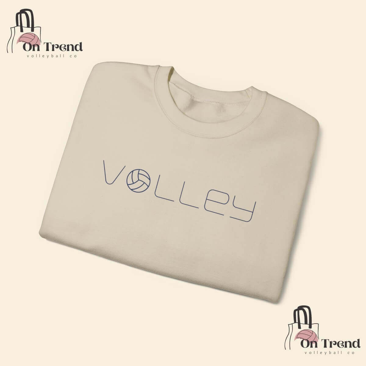 25456-80.jpg - On Trend Volleyball Co Minimalist Volleyball Sweatshirt, Unisex