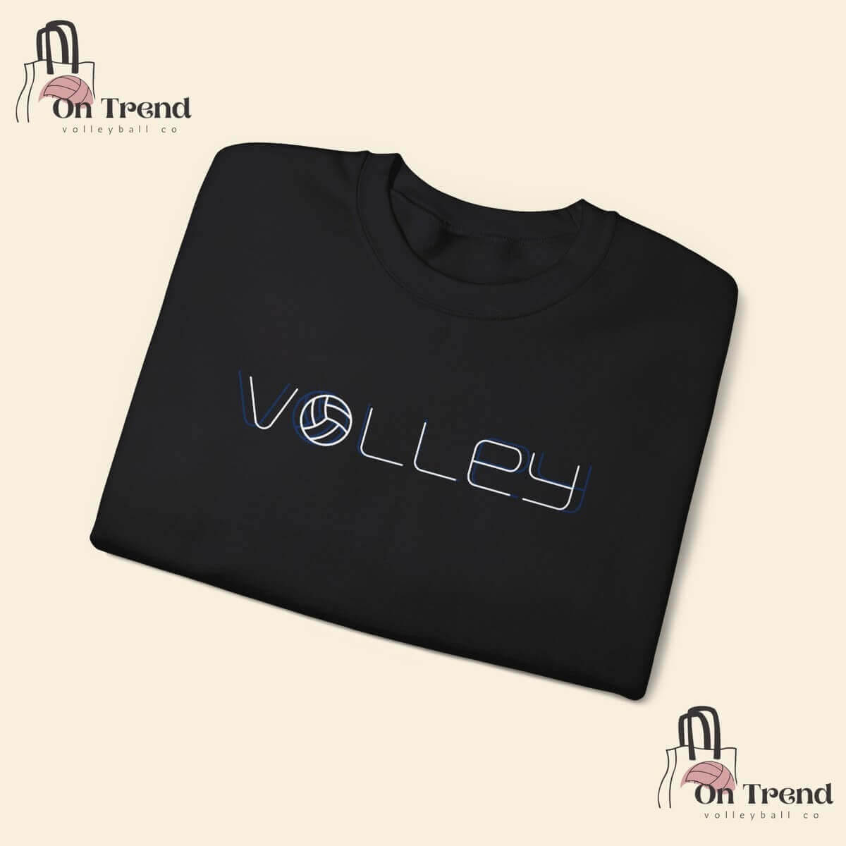 25459-80.jpg - On Trend Volleyball Co Minimalist Volleyball Sweatshirt, Unisex