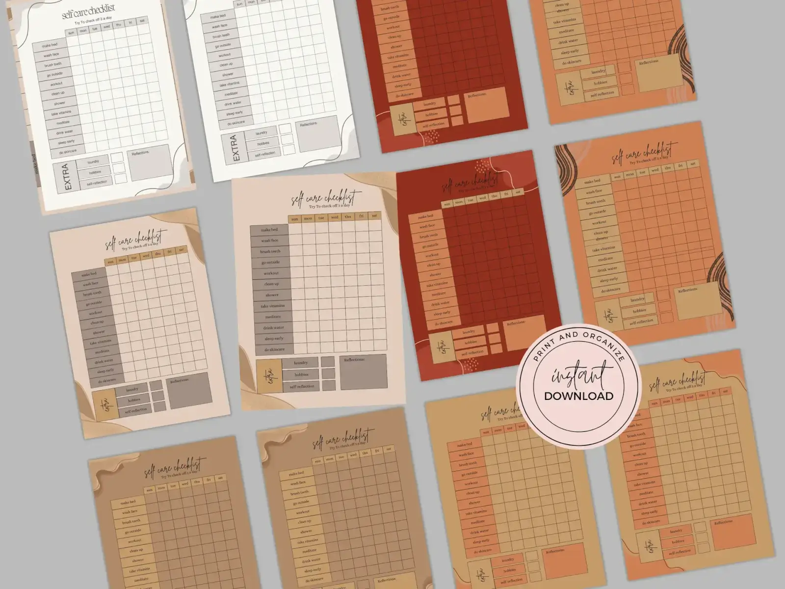 Printable Self-Care Checklist