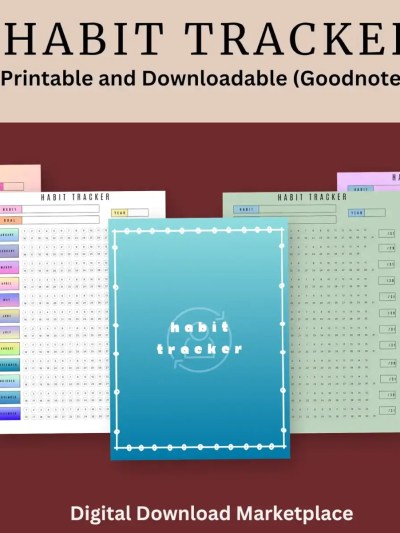 Printable Habit Tracker | Goodnotes Compatible