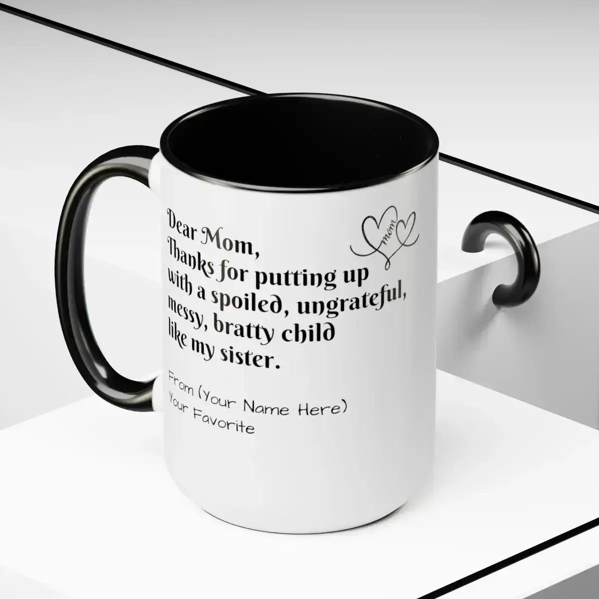 91232-4.jpg - On Trend Volleyball Co Personalized Mug for Mom About Sister