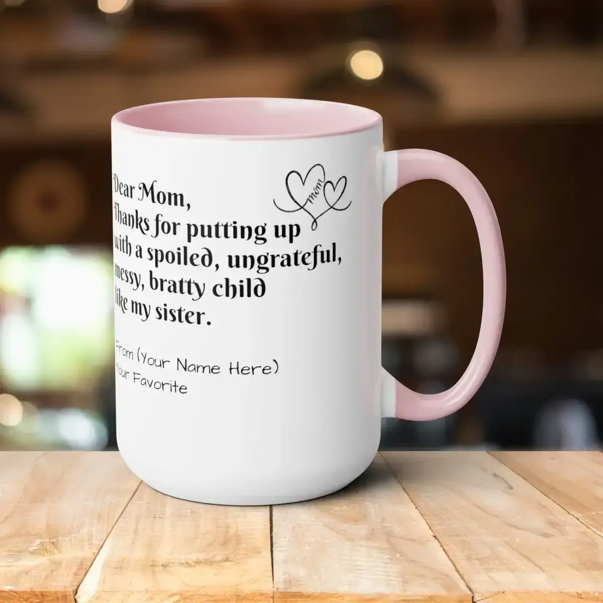 91235-2.jpg - On Trend Volleyball Co Personalized Mug for Mom About Sister