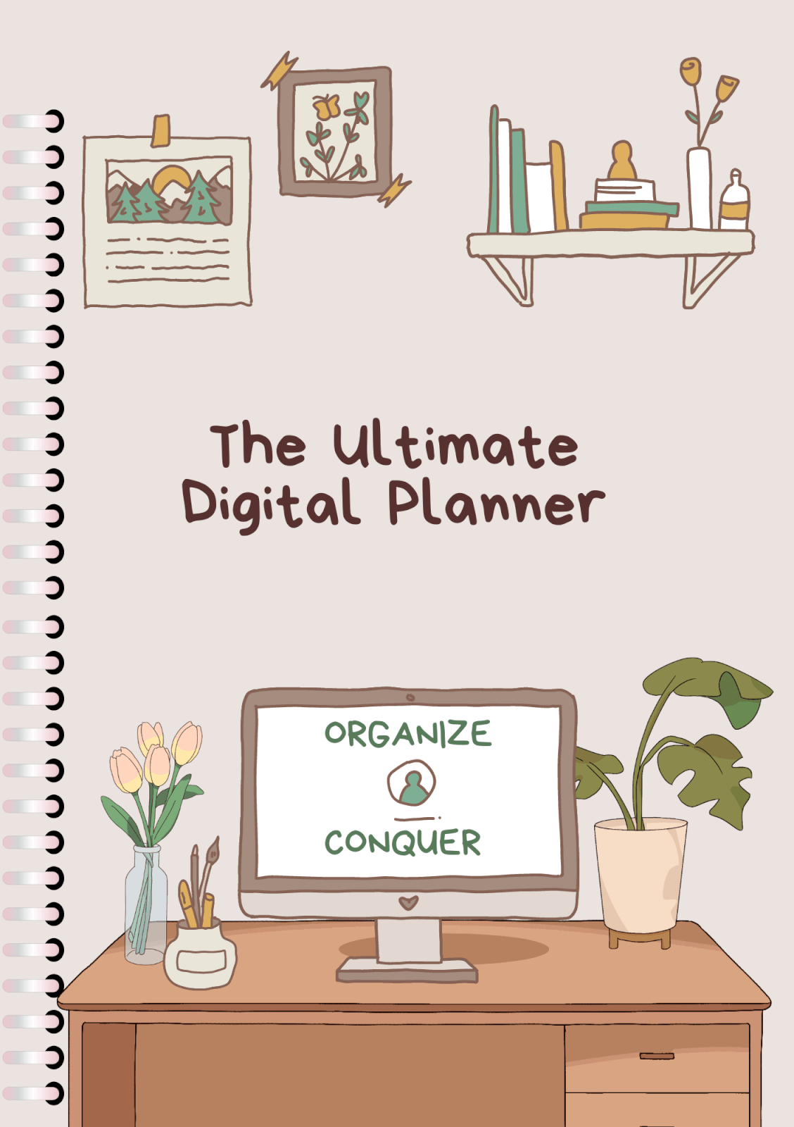 cover for undated ultimate digital planner
