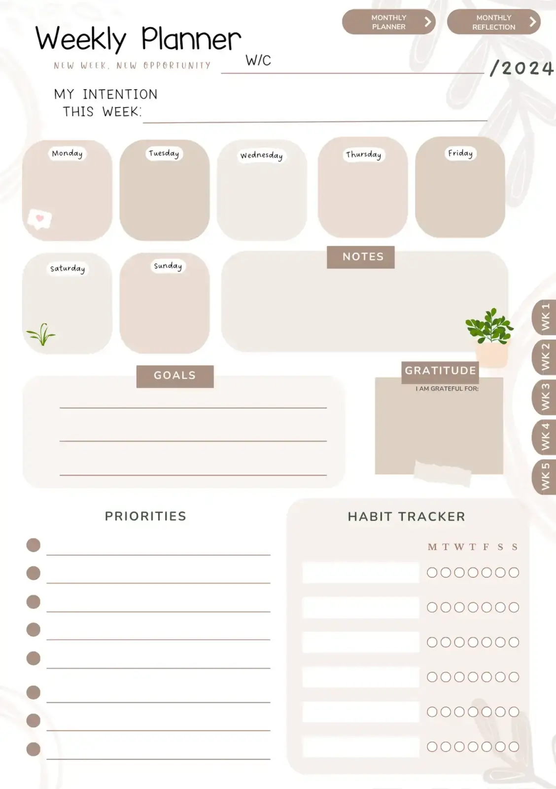 The Best Digital Planner -100 Pages Hyperlinked