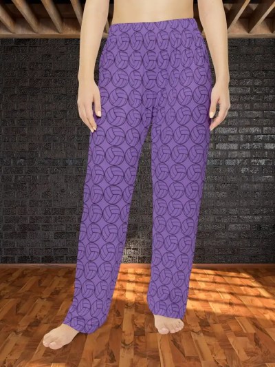 Women’s Purple Volleyball Pajama Pant