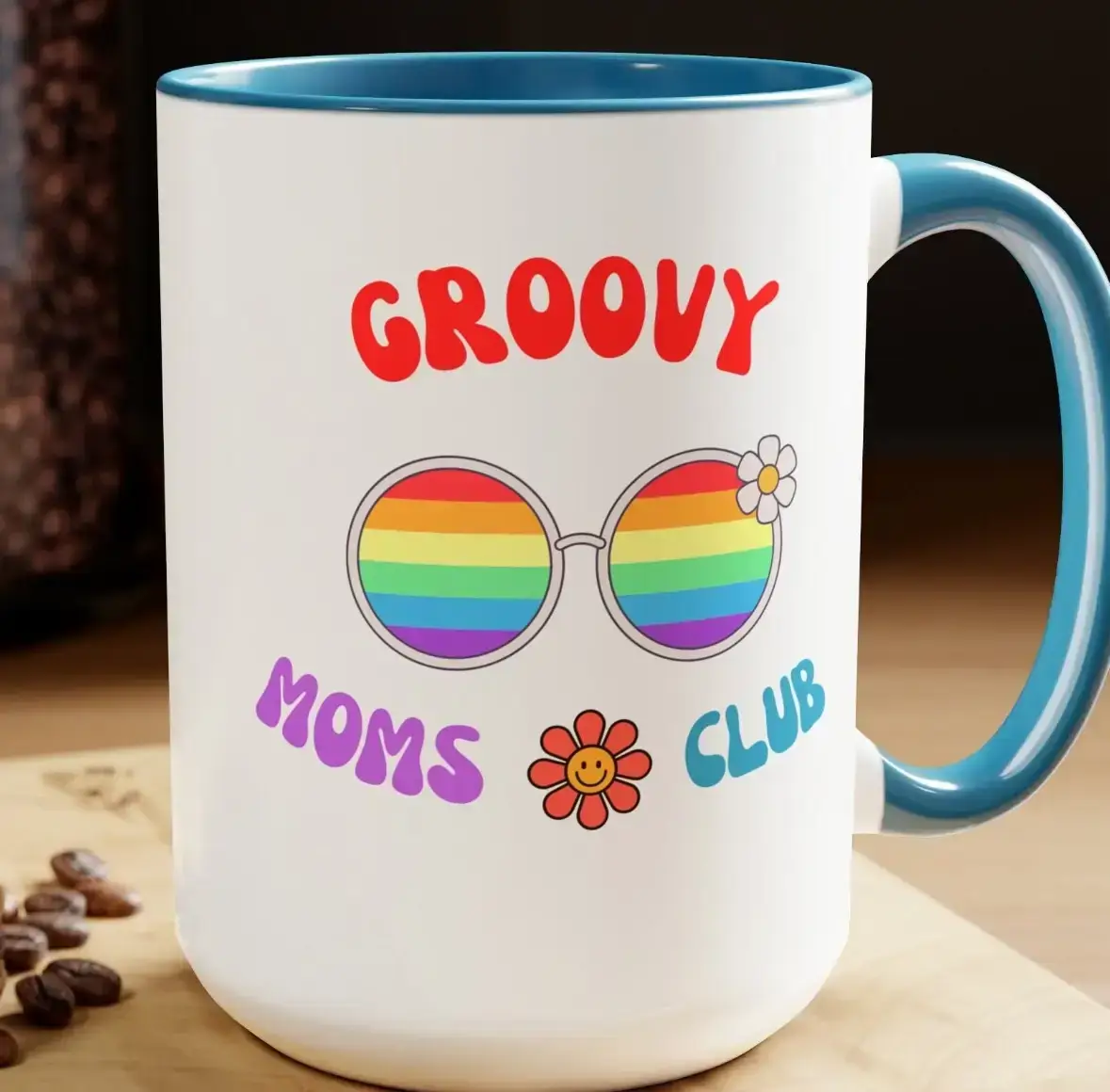 Groovy Moms Club Mug-Cute Mom Gift