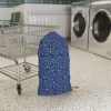 Volleyball Print Laundry Bag Blue