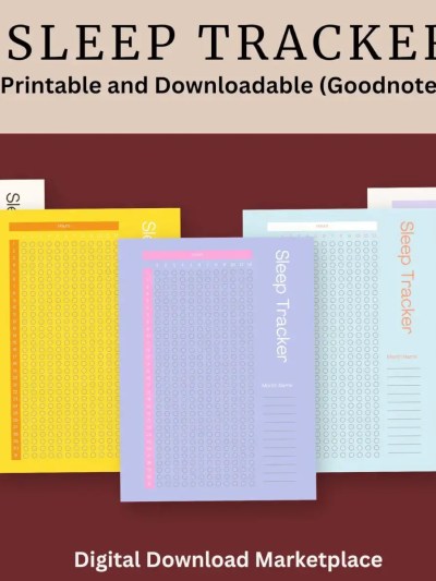 Printable Sleep Tracker | Instant Download