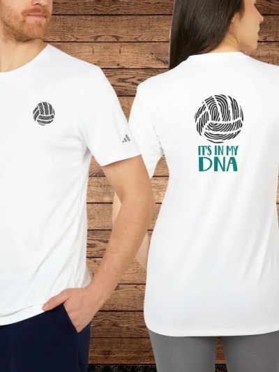 adidas logo In My DNA shirt for men or women in unisex t-shirt sizing