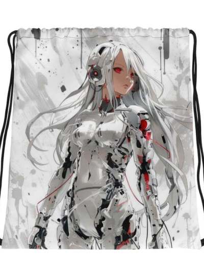 Vtuber IRL, Anime Sports Queen Drawstring Bag