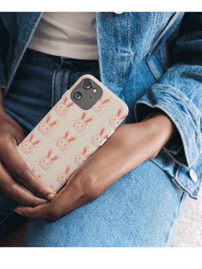 miffy inspired volleyball phone case, kawaii bunny and cute design for volleyball lovers, volleyball gift.