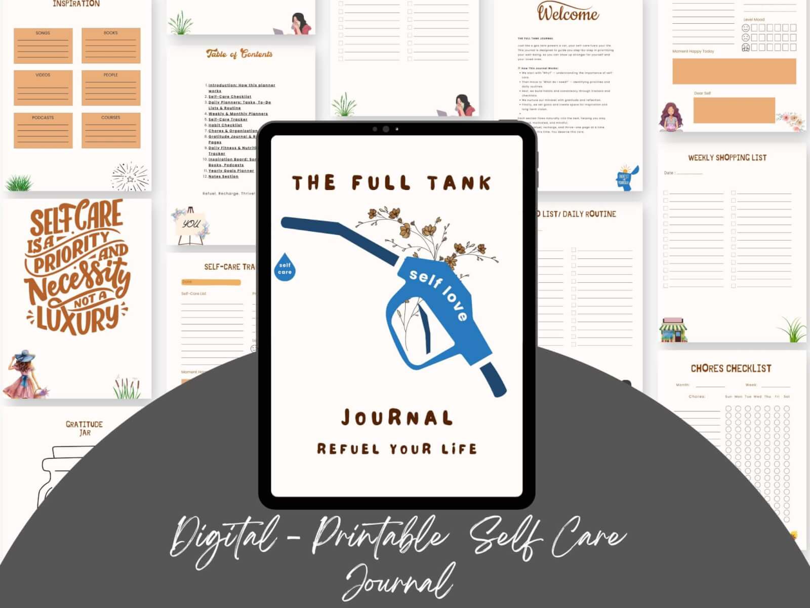 The Full Tank Journal: Self-Care Planner