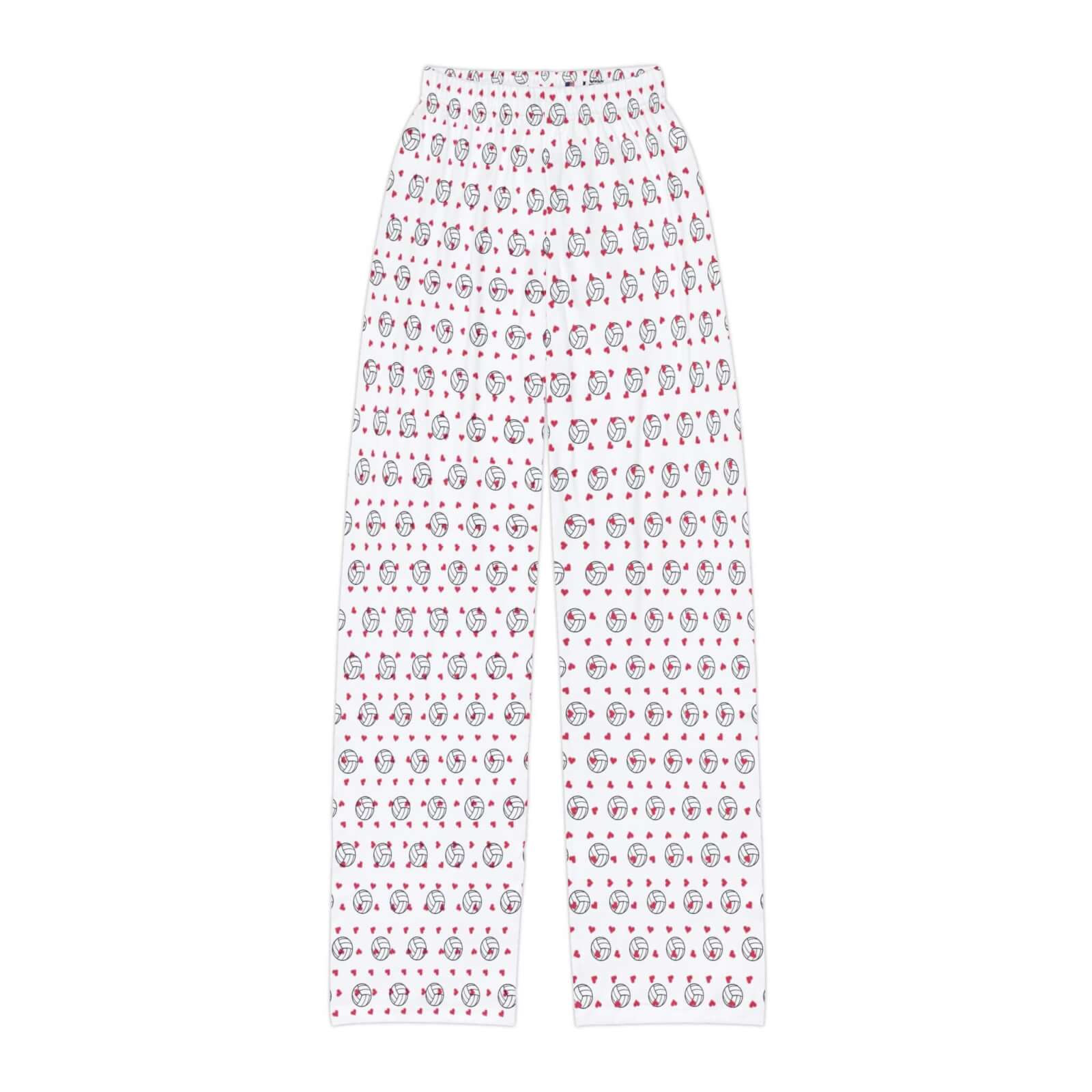 Kids’ Hearts and Volleyball Pajama Pants