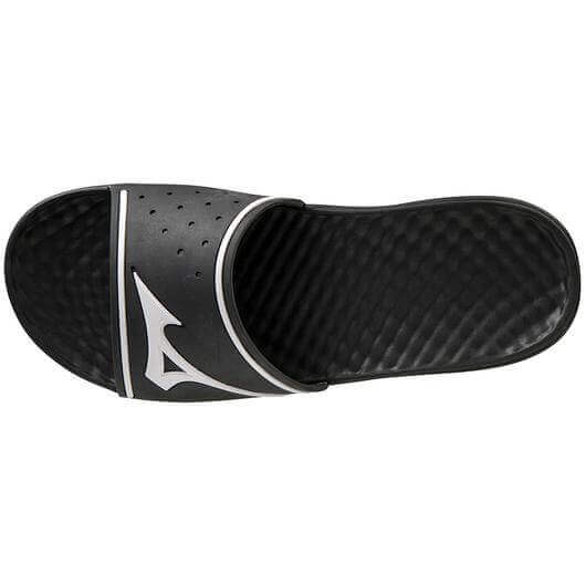 photo of a black sports style Mizuno Relax 2 slide