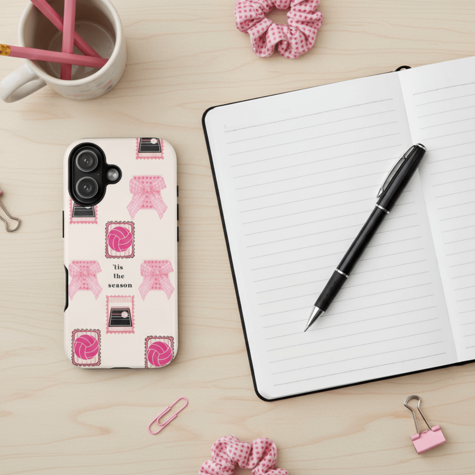 volleyball holiday phone case cute design